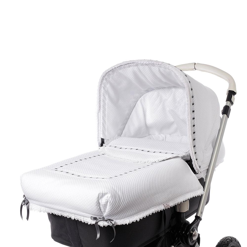 Colcha Capazo A Medida Carro Bebé Napoles Pasacintas By Nanetes - Nanetes #